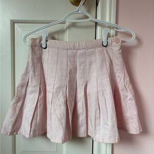 Forever 21 Pink Plaid Skater Skirt
